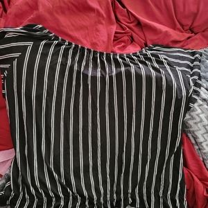 Rickis XXL Striped Chic Blouse Shirt